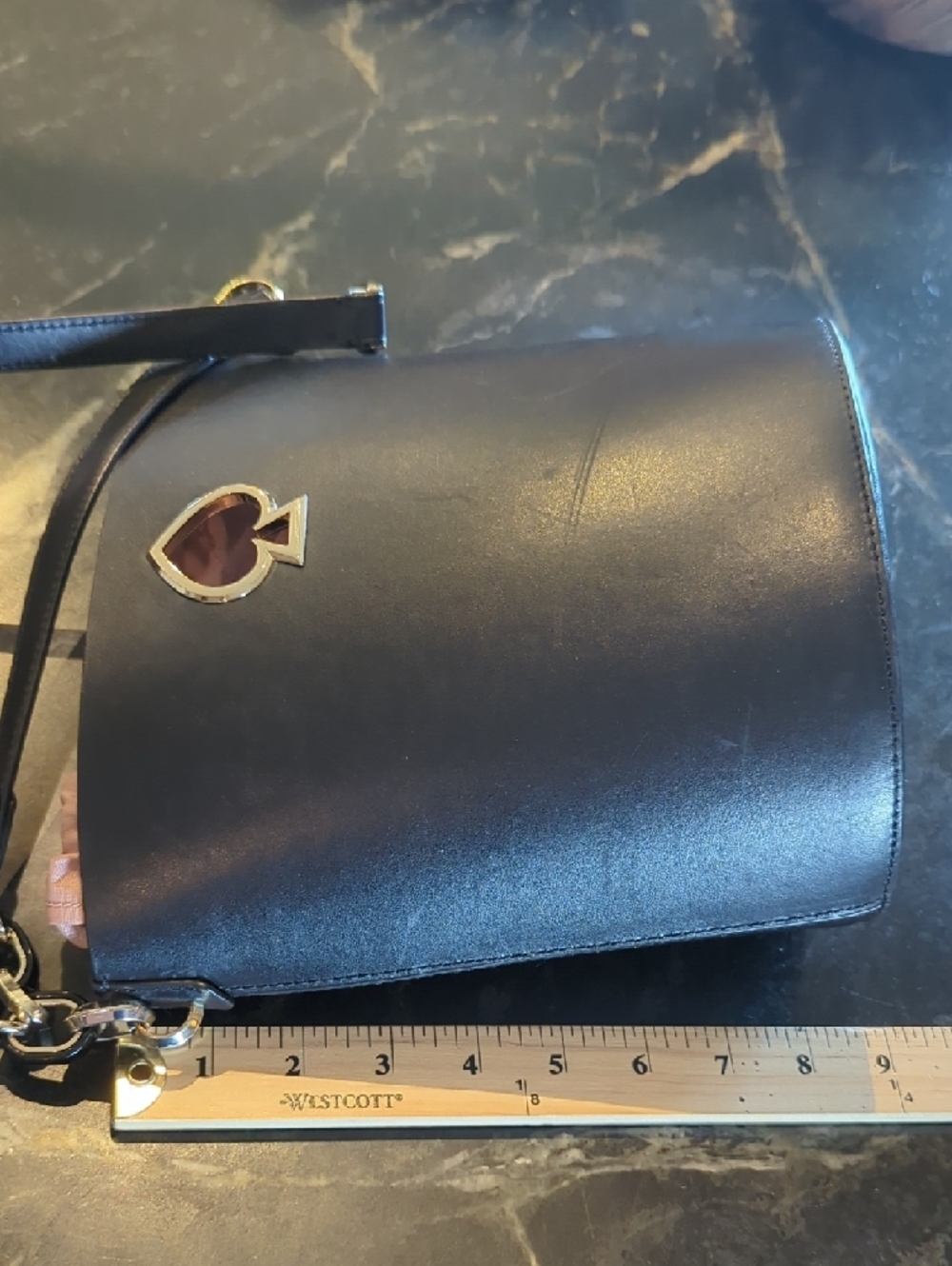 kate spade Black and Pink Trim Bucket Shoulder Bag - Picture 11 of 17